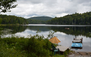 Baignade et pédalo